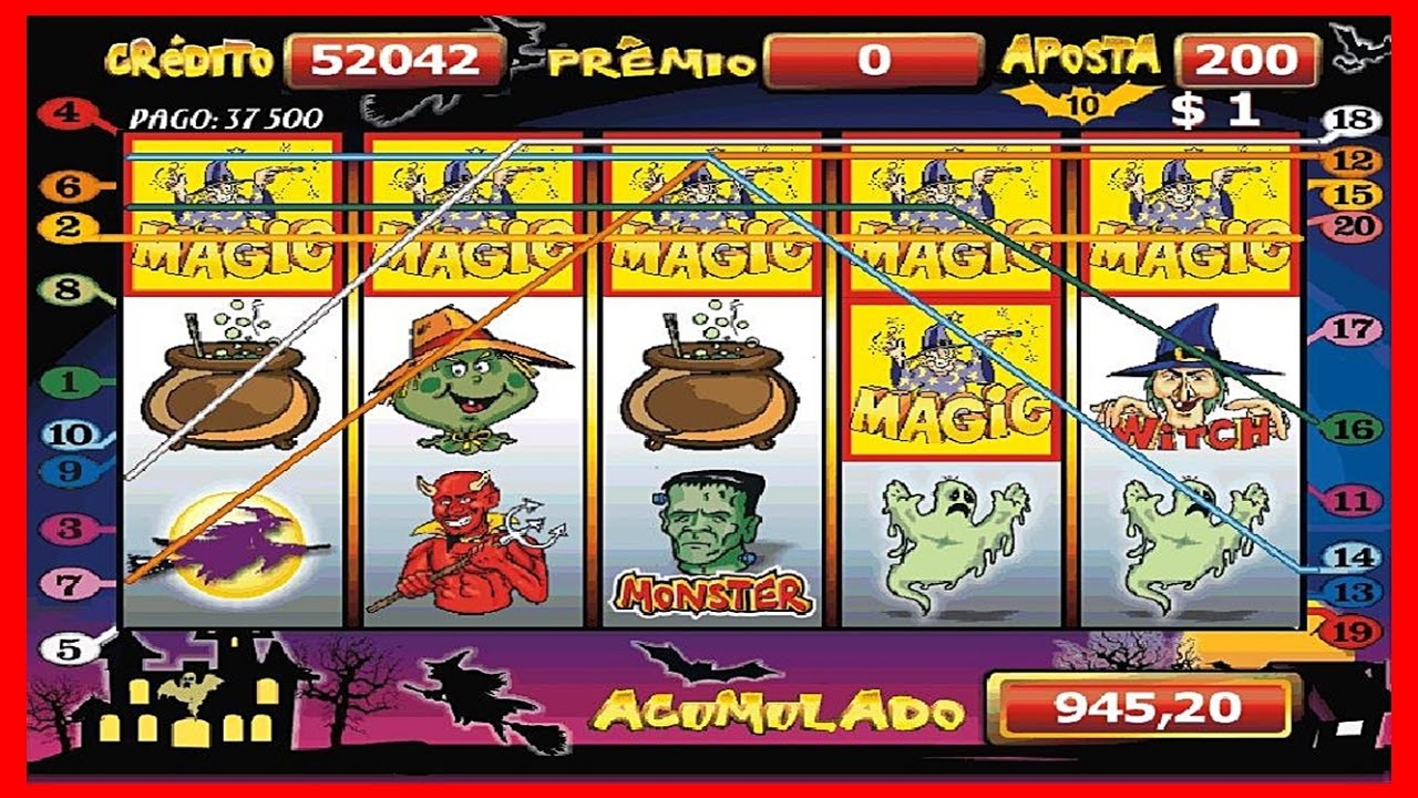 Jogo online Halloween, Um dos Jogos online mais jogados em todo o mundo, um  clássico Slot caça níquel com dois acumulados independentes. Abóboras,  bruxas, monstros e o incrível